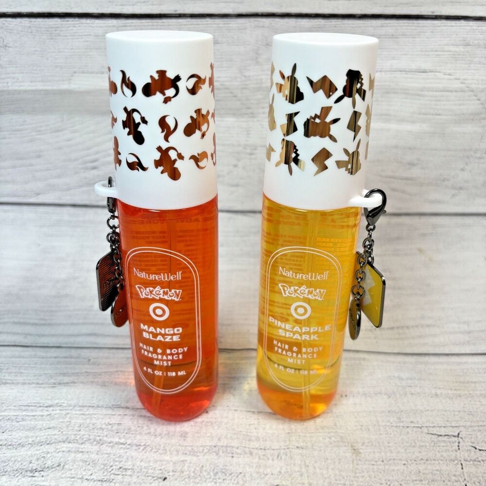 Naturewell Pokemon Hair Body Fragrance Mist (2) Pineapple Spark & Mango Blaze
